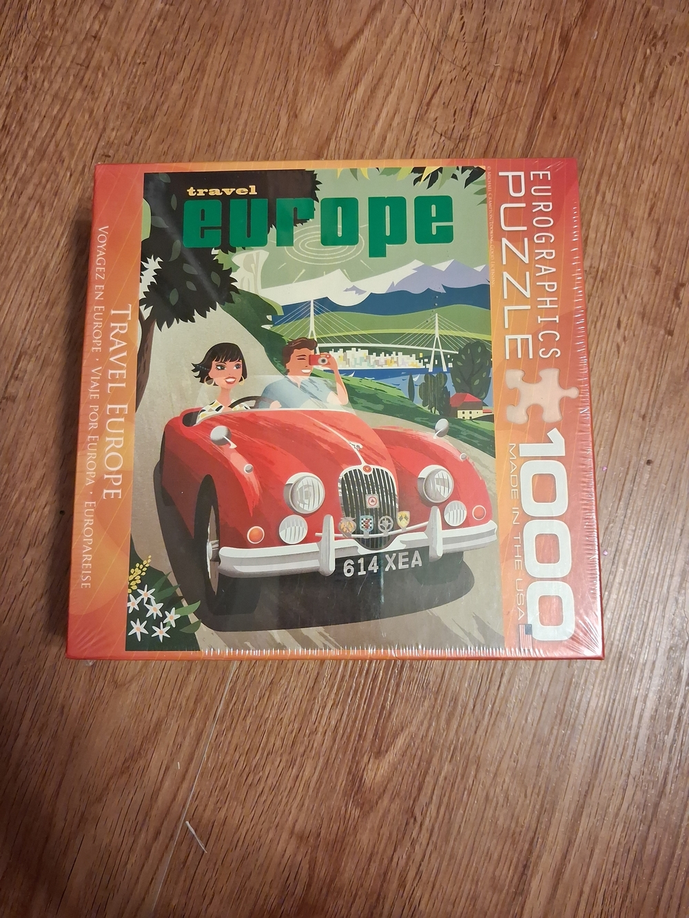 Eurographics Travel Europe Vintage Poster Jigsaw Puzzle 1000 Pc NEW SEALED